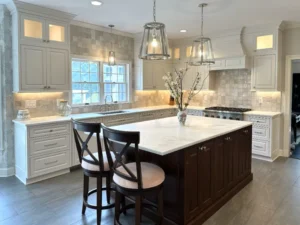 Custom inset traditional kitchen designed by Kitchens by Frankie in Westchester