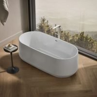 Kohler Ceric 65" Free Standing Acrylic Soaking Tub with Center Drain